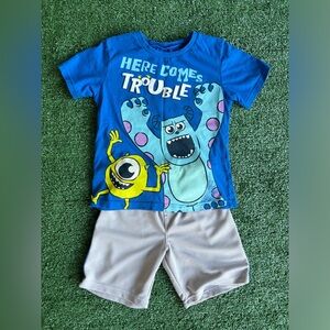 Disney Monsters Inc. Boys Outfit size 6
